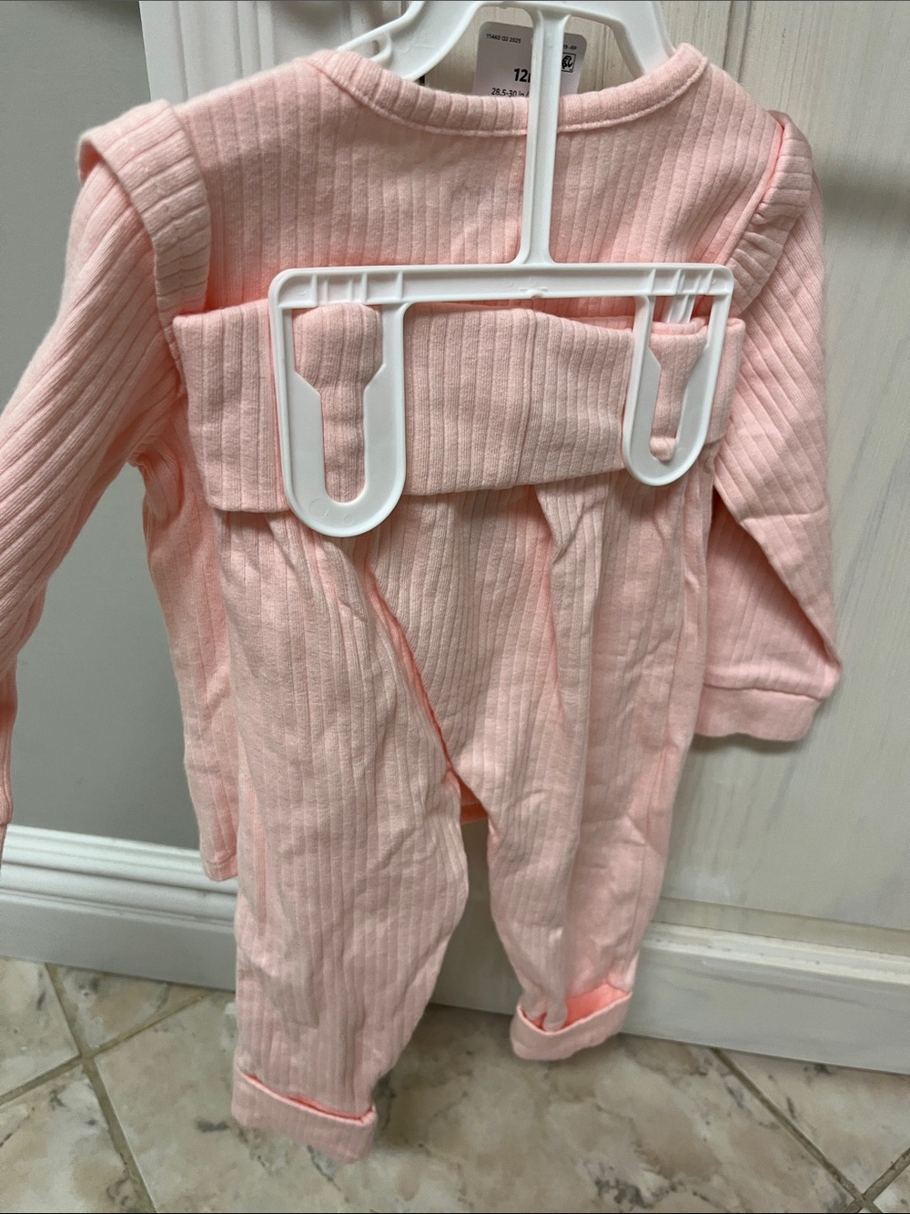 Carter's Light Pink Ribbed Baby Two-Piece Set - Picture 2 of 4